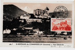 N° 841 A 20 Fr SAINT BERTRAND DE COMMINGES Sur Carte Maximum En 1950 - 1940-1949
