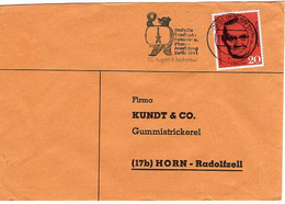 51106 - Berlin - 1961 - 20Pfg. Boeckler EF A Bf BERLIN - DEUTSCHE RUNDFUNK- FERNSEH- U. PHONO-AUSSTELLUNG ... -> Horn - Storia Postale