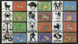 India 2018 Astrological Sign II Series Aries Libra My Stamp 12v Set MNH # 115 - Astrologie