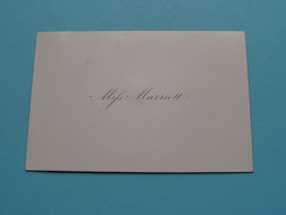 Mifs MARRIOTT ( Porcelein Porcelaine Porzellan ) ! - Visitenkarten