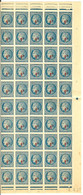 50 TIMBRES DE 1945-1947 CERES N° 791 SURCHARGE 1f Sur 1f.30 BLEU NEUF COIN DATE 6-6-47 - Unused Stamps