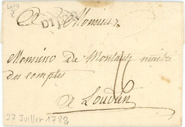 PROMO 27 Juillet 1782 Marque Postale Dijon Vers Loudun - 1701-1800: Voorlopers XVIII