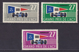 3 Vignettes Du Grand Prix De L'Automobile Club De France à Clermont-Ferrand Le 27 Juin 1965 - Sports