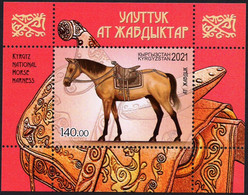 Kyrgyzstan 2021 SS MNH Horse Tack Horses Cheval Chevaux - Cavalli