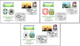 Mundial Futbol BRASIL 14 - SEMIFINALES Y FINAL. Set 3 Covers. Frankfurt 2014 - 2014 – Brasil