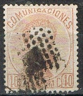 Sello 40 Cts AMADEO 1872,  Edifil Num 125 º - Gebruikt