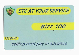 ETHIOPIE Recharge ETC BIRR 100 120 Days Date 10/01/2005 - Aethiopien