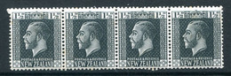 New Zealand 1915-33 KGV - Surface - De La Rue - P.14 X 15 - 1½d Black Strip HM (SG 437) - Unused Stamps