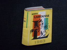 Petit Calendrier Ancien Publicitaire  1963 Petit Larousse - Petit Format : 1961-70