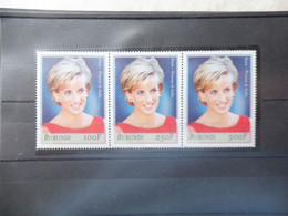 Burundi 1092/1094 Lady Diana Mnh Neuf ** Parfait ( 1999 ) - Unused Stamps