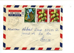 CAMEROUN Moloundou 1977 - Affranchissement Sur Lettre Par Avion - Cacao - Alimentación