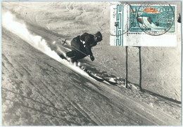 68940 - ITALY - POSTAL HISTORY - MAXIMUM CARD - 1956, Winter Olympic Games, Cortina D'Ampezzo, Skiing - Winter 1956: Cortina D'Ampezzo