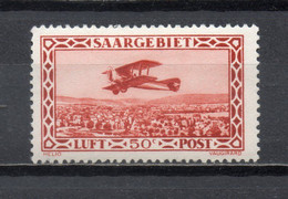 SARRE PA  N° 1   NEUF AVEC CHARNIERE COTE 6.00€     AVION - Posta Aerea