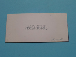 Emile Bissé BRUXELLES ( Porcelein Porcelaine Porzellan ) ! - Visitenkarten