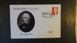 GB 2017 Sir John Fowler  Civil Engineer Railways Privately Produced (white) Glossy Postal Card 150 X 100mm Superb Used - Other