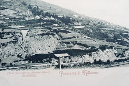 Cartolina - Panorama Di Millaures - Hotel Sommeiller Di M. Amprimo - 1900 Ca. - Unclassified
