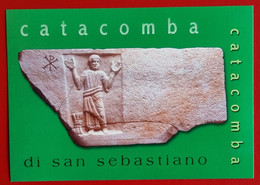 VATICANO VATIKAN VATICAN 2002 CATACOMBA DI SAN SEBASTIANO CATACOMBE POST CARD FD - Storia Postale