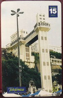 Phone Card Produced By Telefonica In 2014 - Shows The Elevador Lacerda - Tourist Point Of Salvador - Bahia - Brazil - Kultur