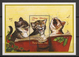 GAMBIA - 1998 - Bloc Feuillet BF N°Yv. 396 - Chats / Cats / Noel - Neuf Luxe ** / MNH / Postfrisch - Gatti