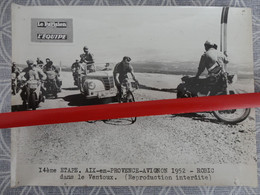 PHOTO CYCLISME VELO TOUR DE FRANCE 1952  ETAPE 14 AIX EN PROVENCE AVIGNON ROBIC DANS LE VENTOUX - Sports