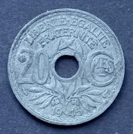 20 Centimes 1945, Gouvernement Provisoire - 20 Centimes