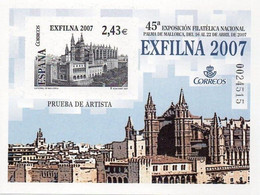 [P94] España 2007, Prueba De Artista: Exfilna 2007. Catedral De Mallorca - Proofs & Reprints