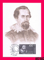 KYRGYZSTAN 2021 Famous People Germany Scientist Astronomer Mathematician Johannes Kepler Mi KEP184 Maxicard Maximum Card - Astronomie