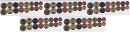 Belarus - 5 Pcs X Set 8 Coins 1 2 5 10 20 50 K 1 2 R 2016 ( 2009 ) UNC Lemberg-Zp - Belarus