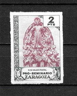 LOTE 2190  /// (C020)  PRO SEMINARIO ZARAGOZA  **MNH  ¡¡¡ OFERTA - LIQUIDATION - JE LIQUIDE !!! - Spanish Civil War Labels