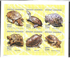 Madagascar Mnh ** 5 Euros Turtle Sheet 2001 - Tortues