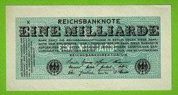 ALLEMAGNE / 1 MILLIARD / REICHSBANKNOTE / 20- 10 - 1923 :/ X /   /  Ros.119 - 1 Miljard Mark