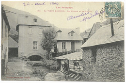 31-Le Vieux LUCHON- Le Moulin Et Le Lavoir...    1904  Animé  Lavandière - Luchon