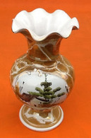 Vase Balustre Sur Pied-douche  Céramique Décor Maison En Sous Bois   Hauteur : 205mm - Unclassified