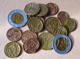 Lot De Monnaies Plastique D'école En Euro - Marque Miniland - School Coins - Professionnels / De Société