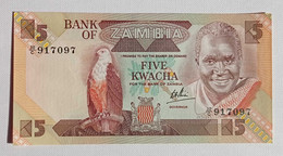 Zambia 5 Kwacha ND (1980-88) Sign.6 Pick #25C UNC - Zambie