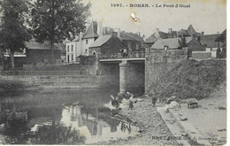 CPA 56_ROHAN - Le Pont D'Oust, Groupe De Lavandières - Voir Descriptif Pour état - Rohan