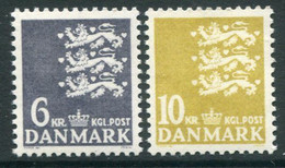 DENMARK 1976 Small Arms Definitive 6, 10 Kr. MNH / ** Michel 625-26 - Unused Stamps