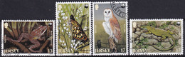 MiNr. 480 - 483  Großbritannien-Jersey1989, 25. April. Seltene Tiere - WWF - Sauber Gestempelt - Oblitérés