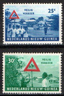 NEW GUINEA, 1962, MNH Stamps, Traffic Safety, NVPH Nr. 73-74  Scannr. 1623 - Nederlands Nieuw-Guinea