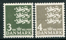 DENMARK 1969 Small Arms Definitive 3, 4 Kr. MNH / ** Michel 483-84 - Nuevos