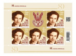 Poland 2022 / 80th Anniversary Of Home Army Uprising, AK, Iwona Kruglowska, World War II / Full Sheet MNH** New!!! - Unused Stamps