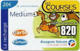 @+ Recharges Bouygues Telecom Caraïbes - DOM - Les Courses (20€) - Antille (Francesi)