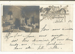 CPA , Précurseur,Th. Commerce -  Café - Nouveau Restaurant , Grenoble , Ed. 1902 - Restaurants