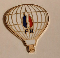 PIN'S FN FRONT NATIONAL/MONTGOLFIERE - Montgolfières