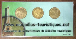 1 ENCART DE 3 JETONS TOURISTIQUE MONNAIE DE PARIS ARTHUS AB ET MEDAILLES ET PATRIMOINE JETON MEDALS COINS TOKENS - 2011