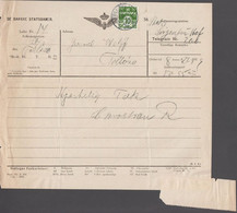 1929. DANMARK. DE DANSKE STATSBANER. TELEGRAM Til General Wolff, Ankomststation Tølløse Fra K... (Michel 120) - JF517071 - Brieven En Documenten