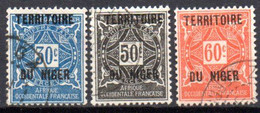 Niger: Yvert N°  Taxe 5/7 - Used Stamps