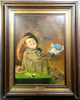 Homme à La Cruche/au Bock, Dans Le Style Du 16e Siècle, C. Jongeling/ Man With Jug/ Bembel, 16th Century Style - Huiles