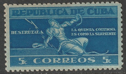 Cuba 1943 Sc 376 Yt 281 MLH* - Nuovi