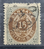 DENMARK 1875 - Canceled - Sc# 30 - Gebruikt